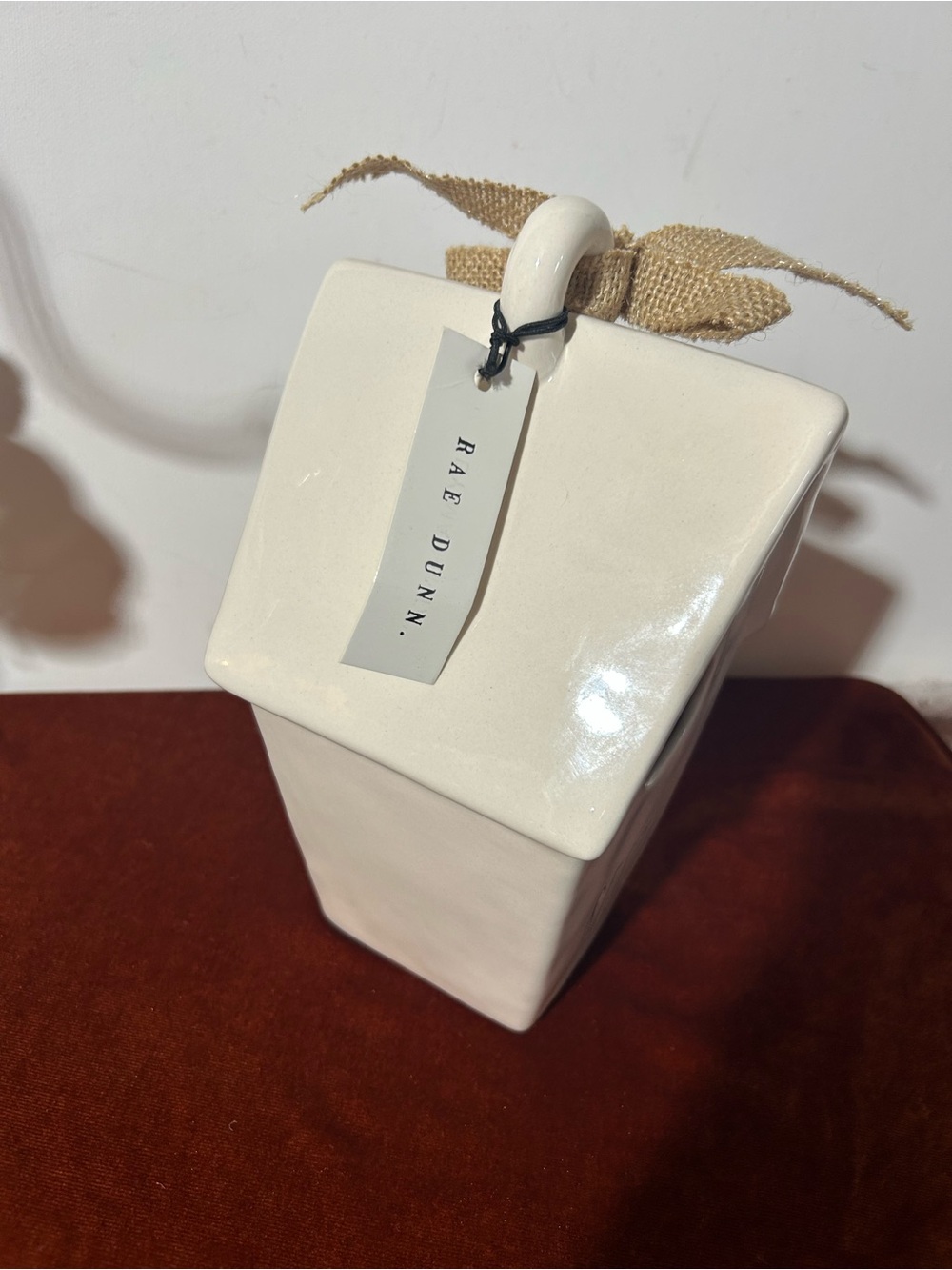 Rae Dunn White Ceramic Birdhouse with REST Script - Picture 2 of 7